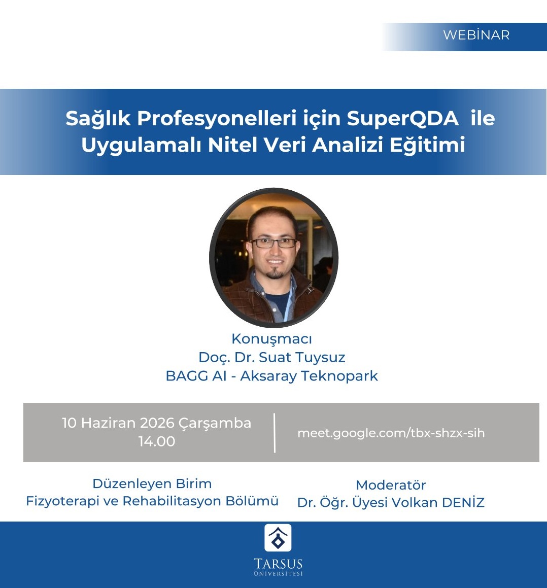 Webinar - SuperQDA  ile Uygulamalı Nitel Veri Analizi Eğitimi 